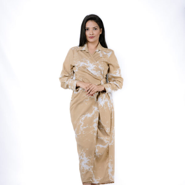 Marble Muse Wrap Dress