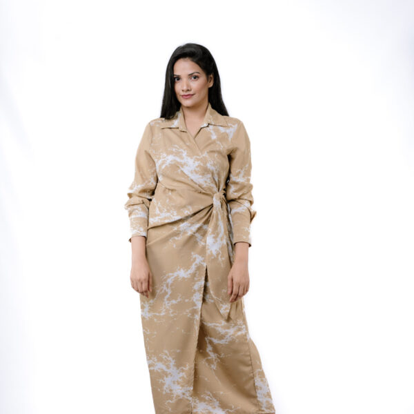 Marble Muse Wrap Dress